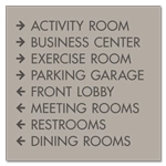 8-Line Directional Sign