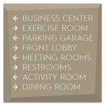 8-Line Directional Sign
