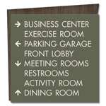 8-Line Directional Sign