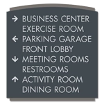 8-Line Directional Sign