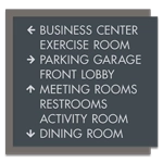 8-Line Directional Sign
