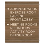 8-Line Directional Sign