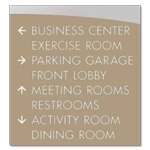 8-Line Directional Sign