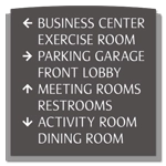 8-Line Directional Sign