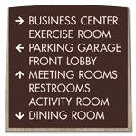 8-Line Directional Sign