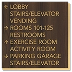 9-Line Directional Sign