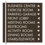 9-Line Directional Sign