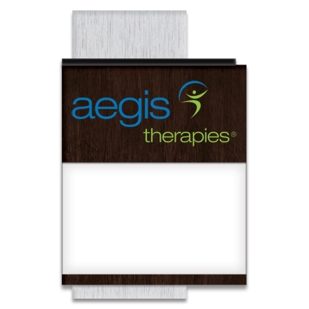 "Aegis Therapies" Message Holder w/Logo