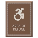 Area of Refuge Sign - Dynamic ISA Symbol
