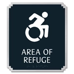 Area of Refuge Sign - Dynamic ISA Symbol