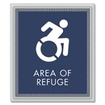 Area of Refuge Sign - Dynamic ISA Symbol