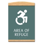 Area of Refuge Sign - Dynamic ISA Symbol