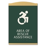 Area of Rescue Assistance Sign - NYC Compliant