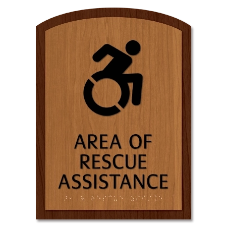 Area of Rescue Assistance Sign - NYC Compliant