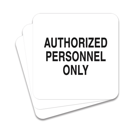 Authorized Personnel Only - 3 Pack