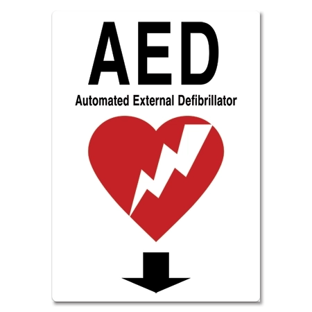 Automatic External Defibrillator Sign - Large