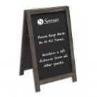 Chalkboard Rustic Real Wood A-frame Sidewalk Sign