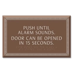 Delayed Egress Push/Pull Sign - CA Code