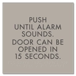 Delayed Egress Push/Pull Sign - CA Code