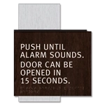 Delayed Egress Push/Pull Sign - CA Code