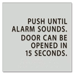 Delayed Egress Push/Pull Sign - CA Code