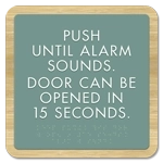 Delayed Egress Push/Pull Sign - CA Code