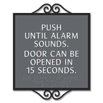 Delayed Egress Push/Pull Sign - CA Code
