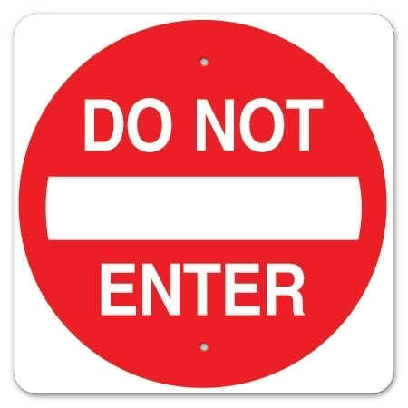 Do Not Enter