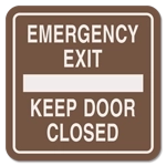 Emergency Exit - Keep Door Closed