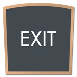 "Exit" Egress Sign - CA Compliant