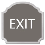 "Exit" Egress Sign - CA Compliant
