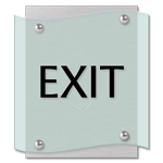 "Exit" Egress Sign - CA Compliant