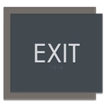 "Exit" Egress Sign - CA Compliant