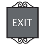 Exit Egress Sign