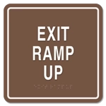 Exit Ramp Up Egress Sign