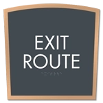"Exit Route" Egress Sign - CA Compliant
