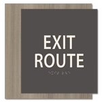 "Exit Route" Egress Sign - CA Compliant
