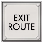 "Exit Route" Egress Sign - CA Compliant