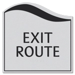 Exit Route Egress Sign - CA Compliant