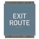 "Exit Route" Egress Sign - CA Compliant