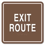 Exit Route Egress Sign