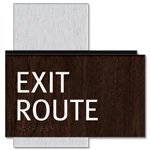"Exit Route" Egress Sign