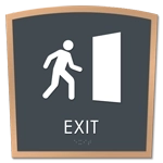 Exit Sign w/ Symbol