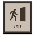 Exit Sign w/ Symbol