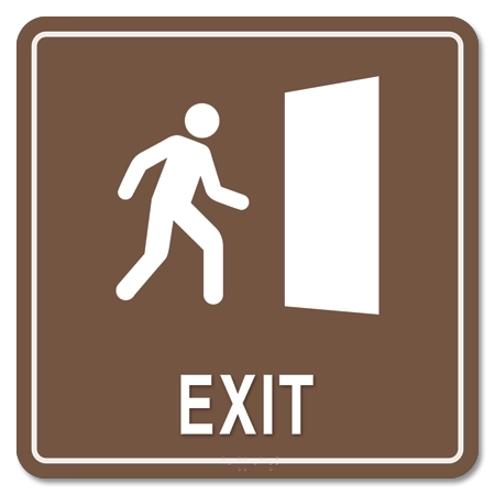 Exit Sign w/ Symbol