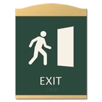 Exit Sign w/ Symbol
