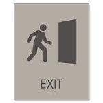 Exit Sign w/ Symbol