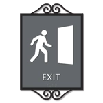 Exit Sign w/ Symbol