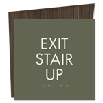 "Exit Stair Up" Egress Sign - CA Compliant