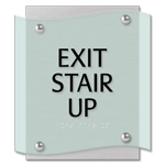 "Exit Stair Up" Egress Sign - CA Compliant